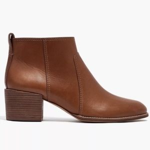 Madewell Asher Bootie in English Saddle